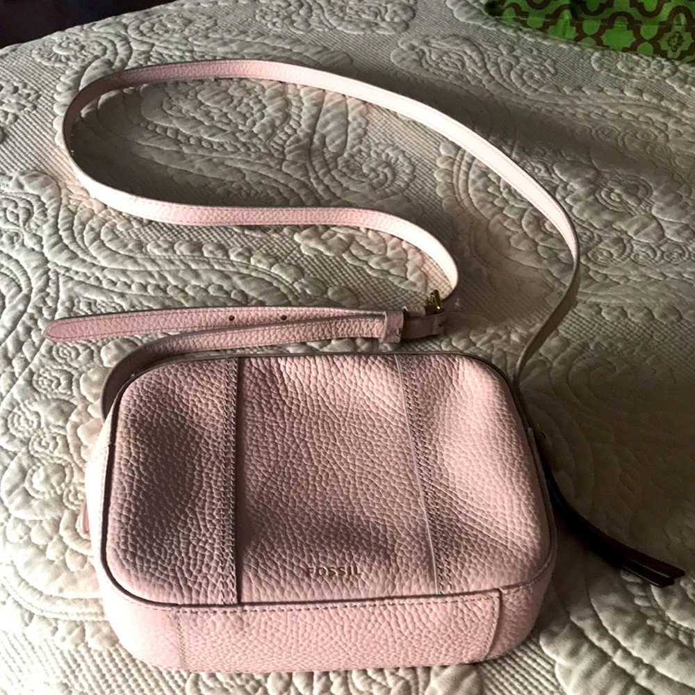 Pink crossbody bag by fossil